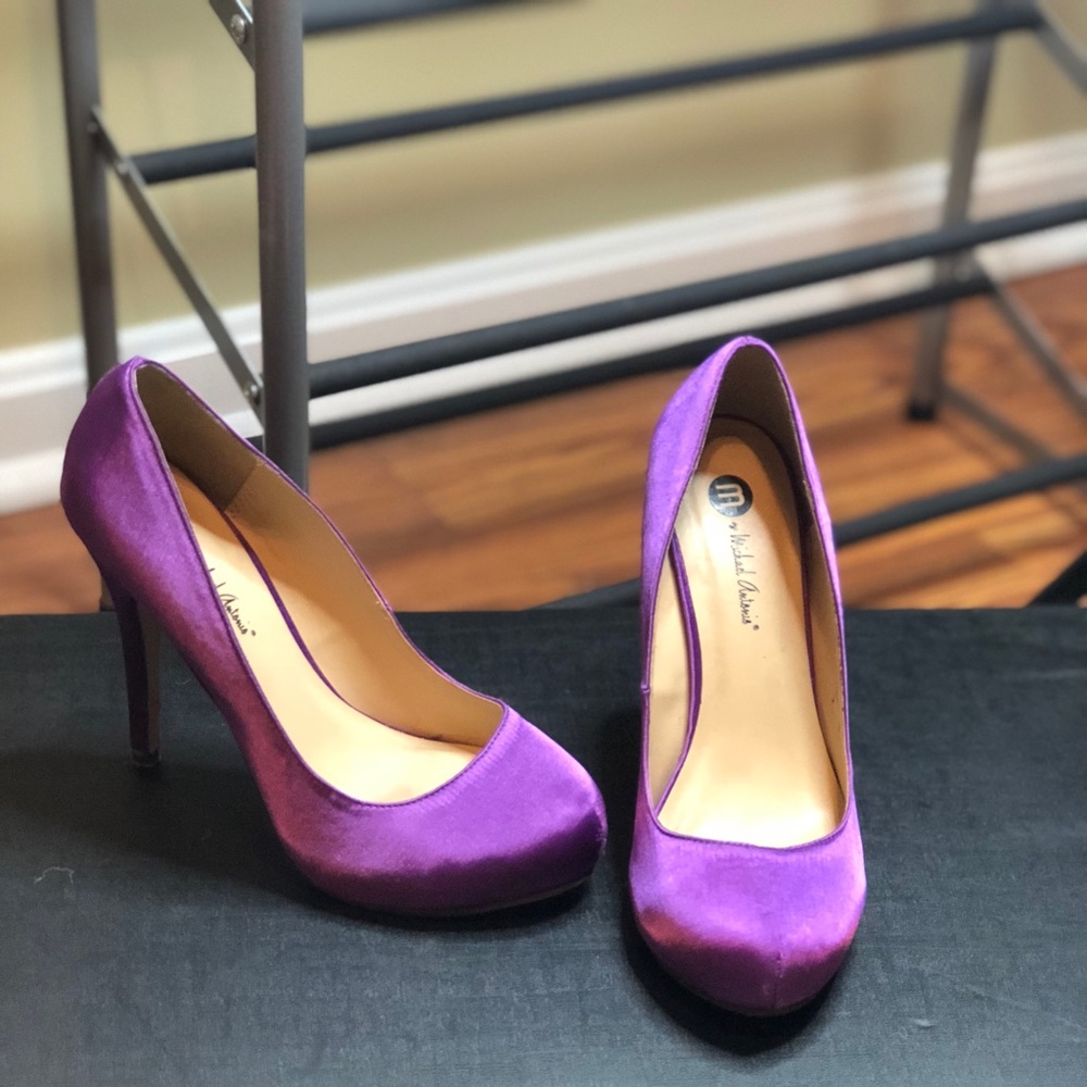 Micheal Antonio Purple Heels